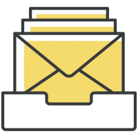 Illustration of mailboxes